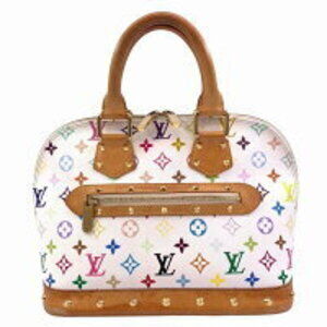 Louis Vuitton Alma Monogram Multicolore Multicolor Bron White Handbag